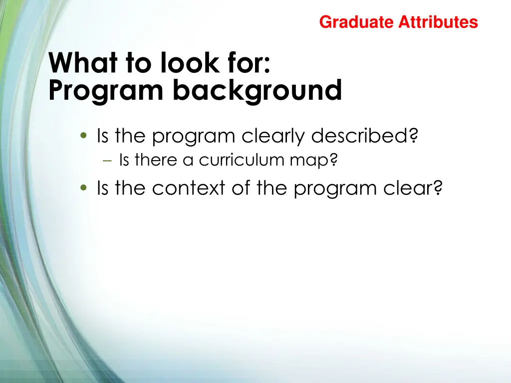 graduate attributes 8