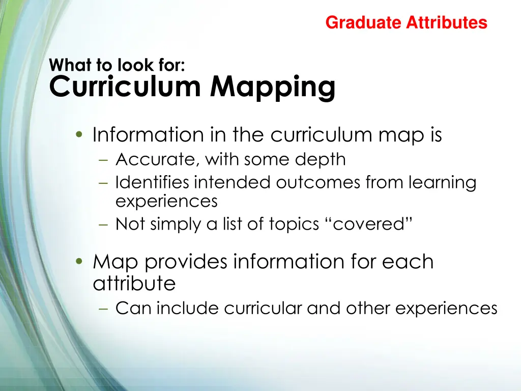 graduate attributes 9
