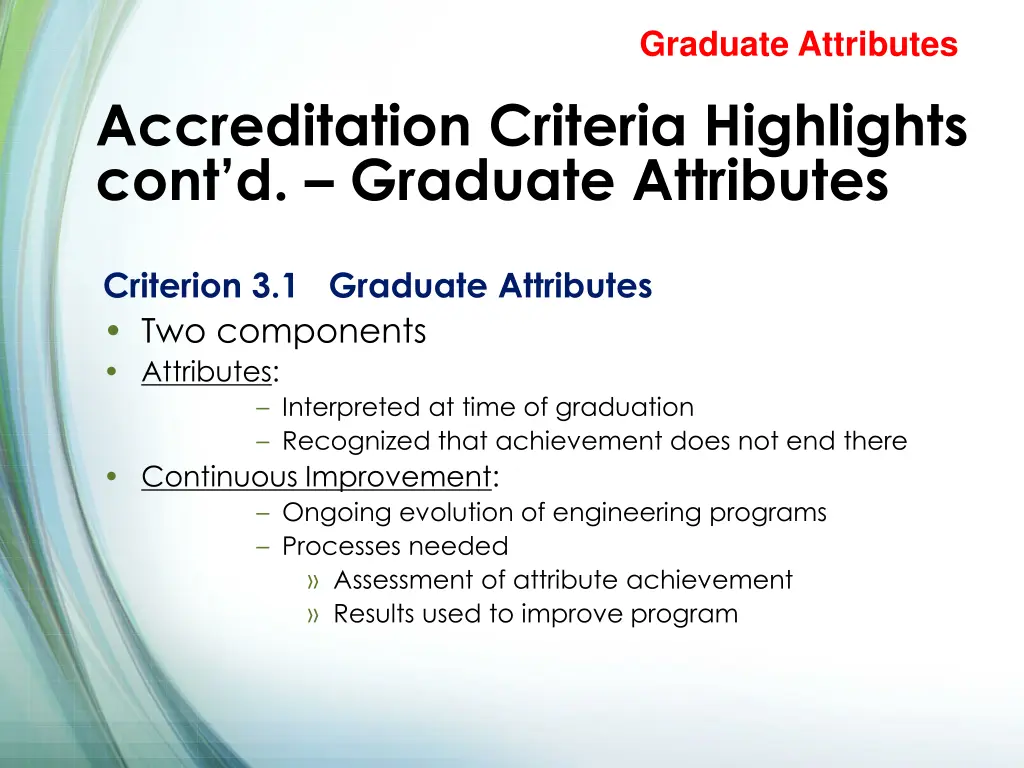 graduate attributes