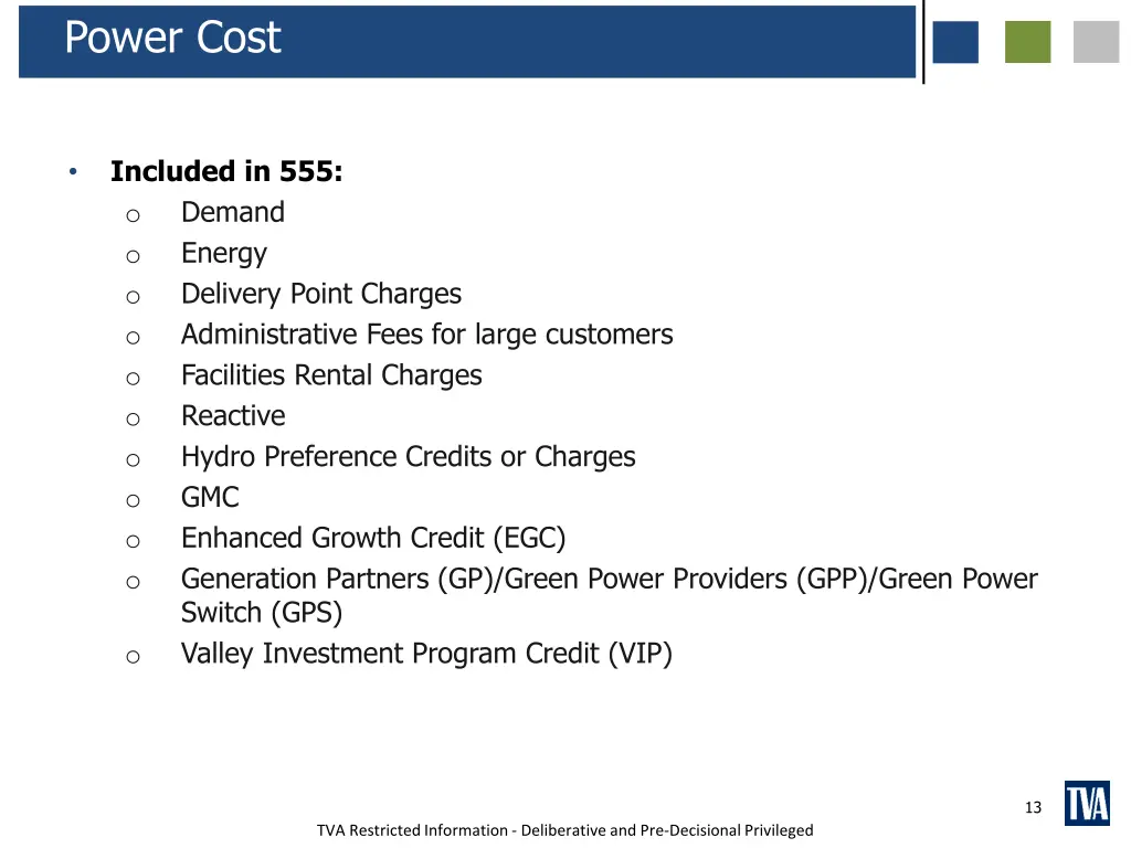 power cost