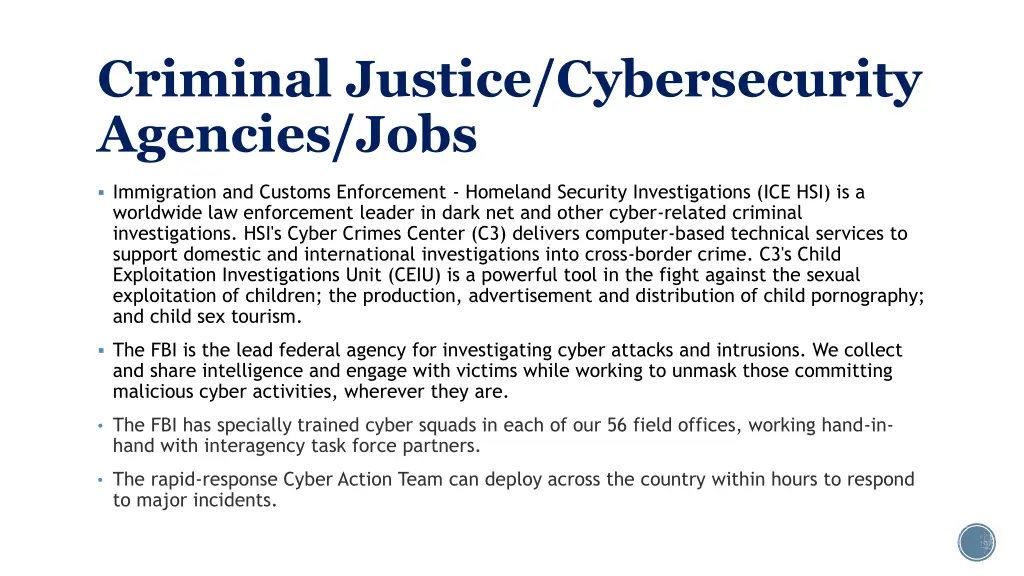 criminal justice cybersecurity agencies jobs 2
