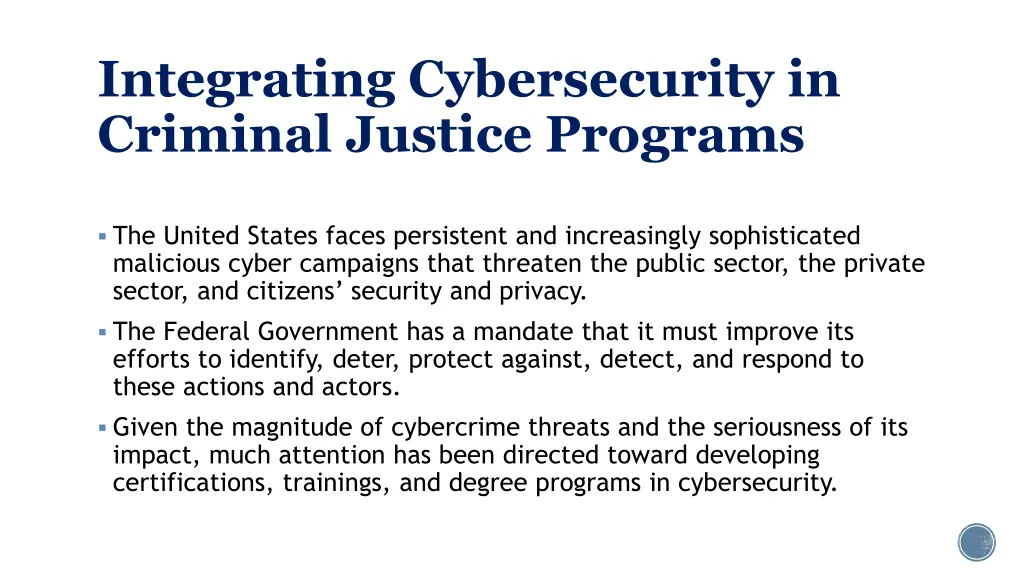 integrating cybersecurity in criminal justice 1
