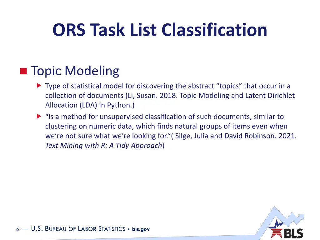ors task list classification