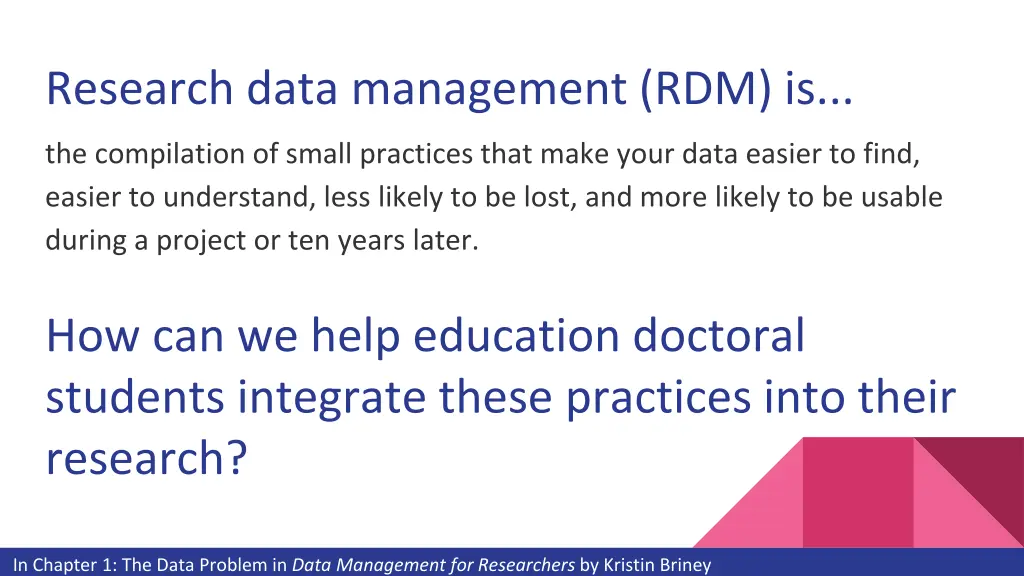 research data management rdm is