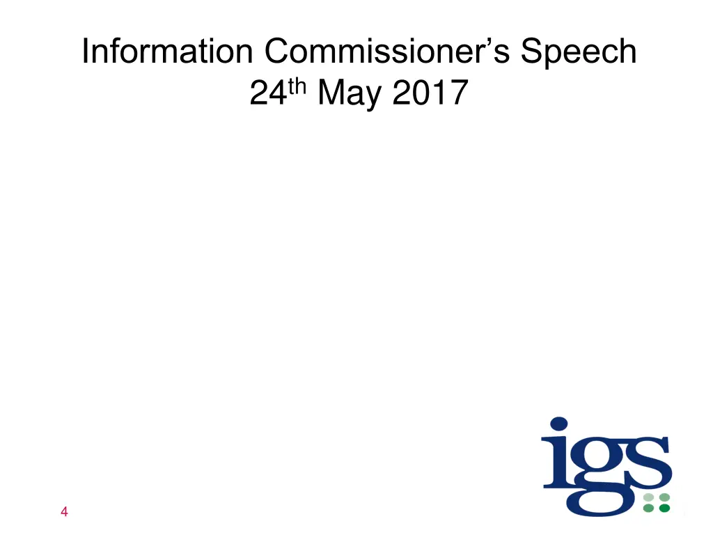 information commissioner s speech 24 th may 2017