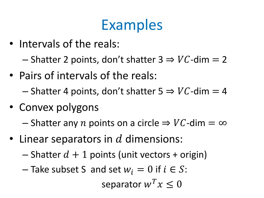 examples