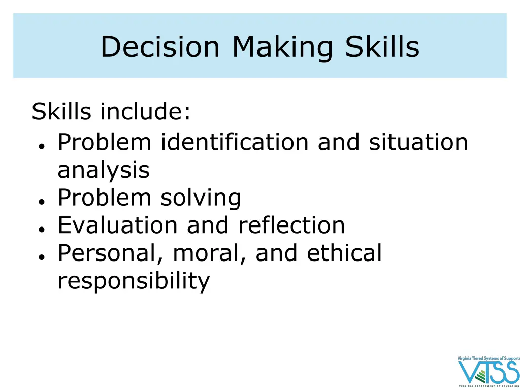 decision making skills