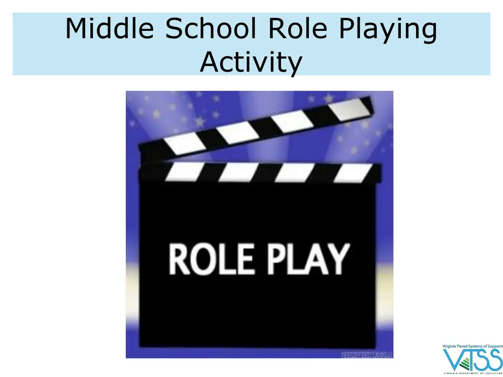 middle school role playing activity