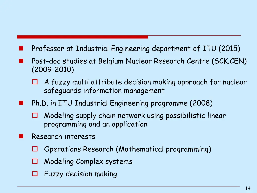 professor at industrial engineering department
