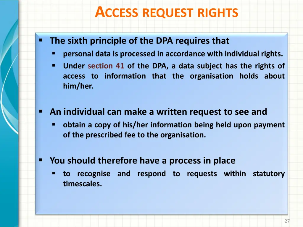a ccess request rights