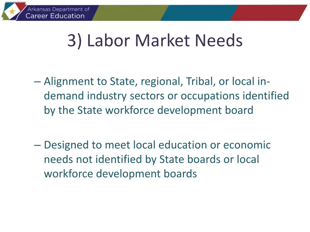 3 labor market needs