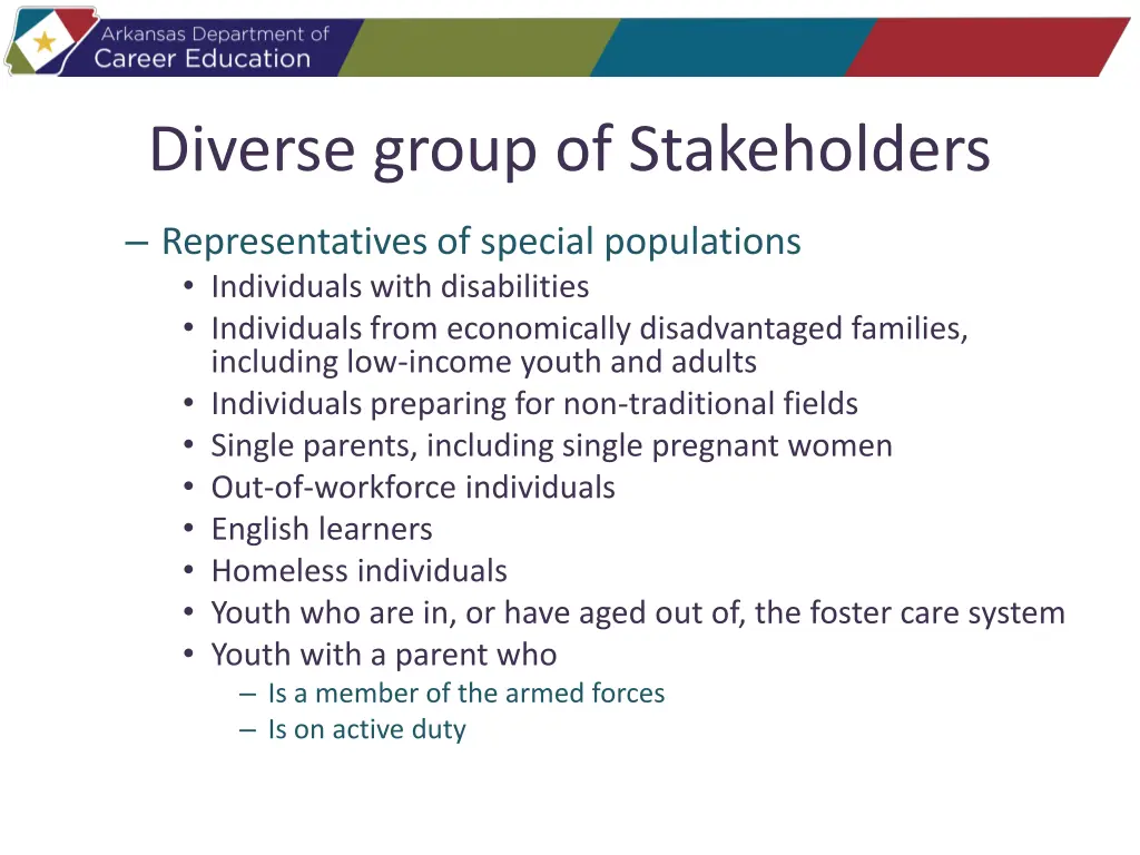 diverse group of stakeholders 2