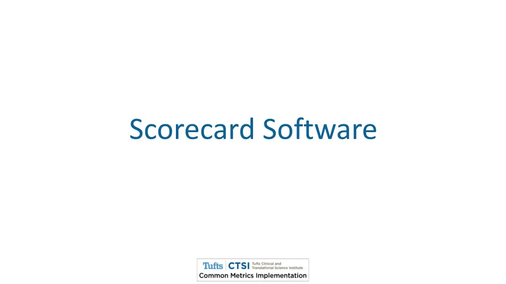 scorecard software