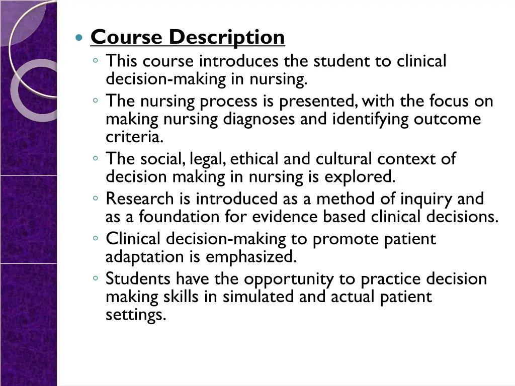 course description this course introduces