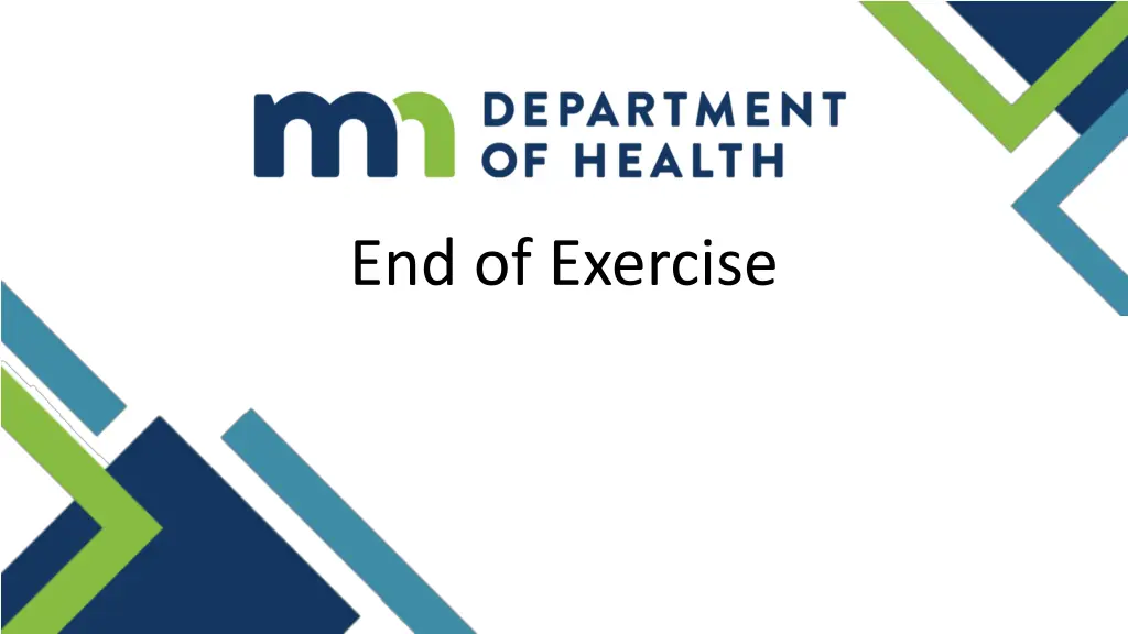 end of exercise