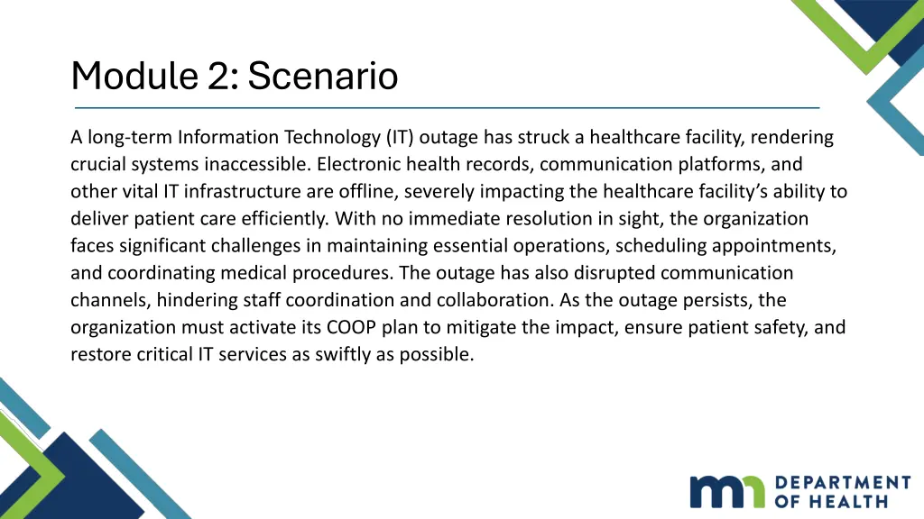 module 2 scenario