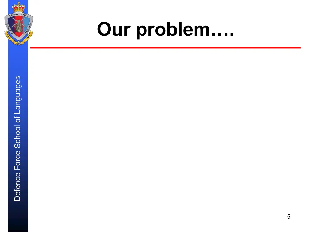 our problem