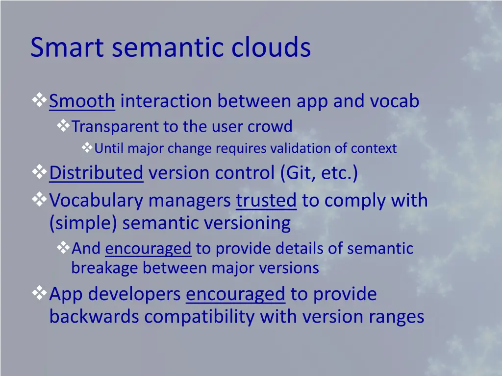 smart semantic clouds