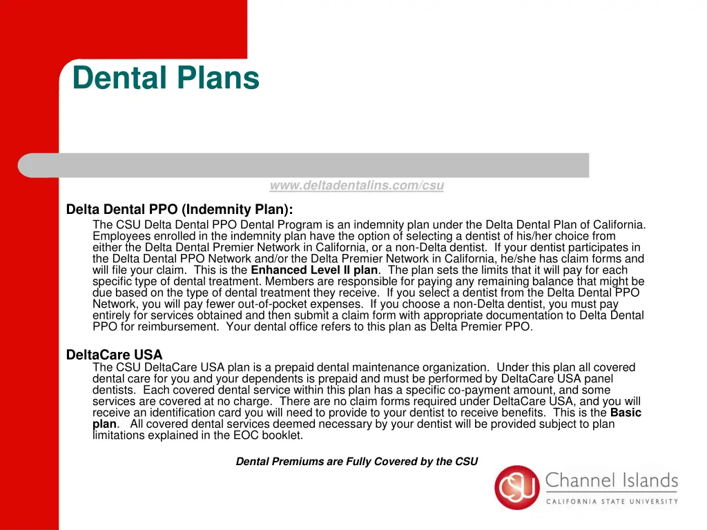 dental plans