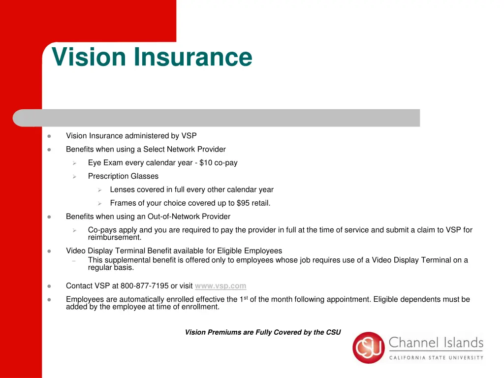 vision insurance
