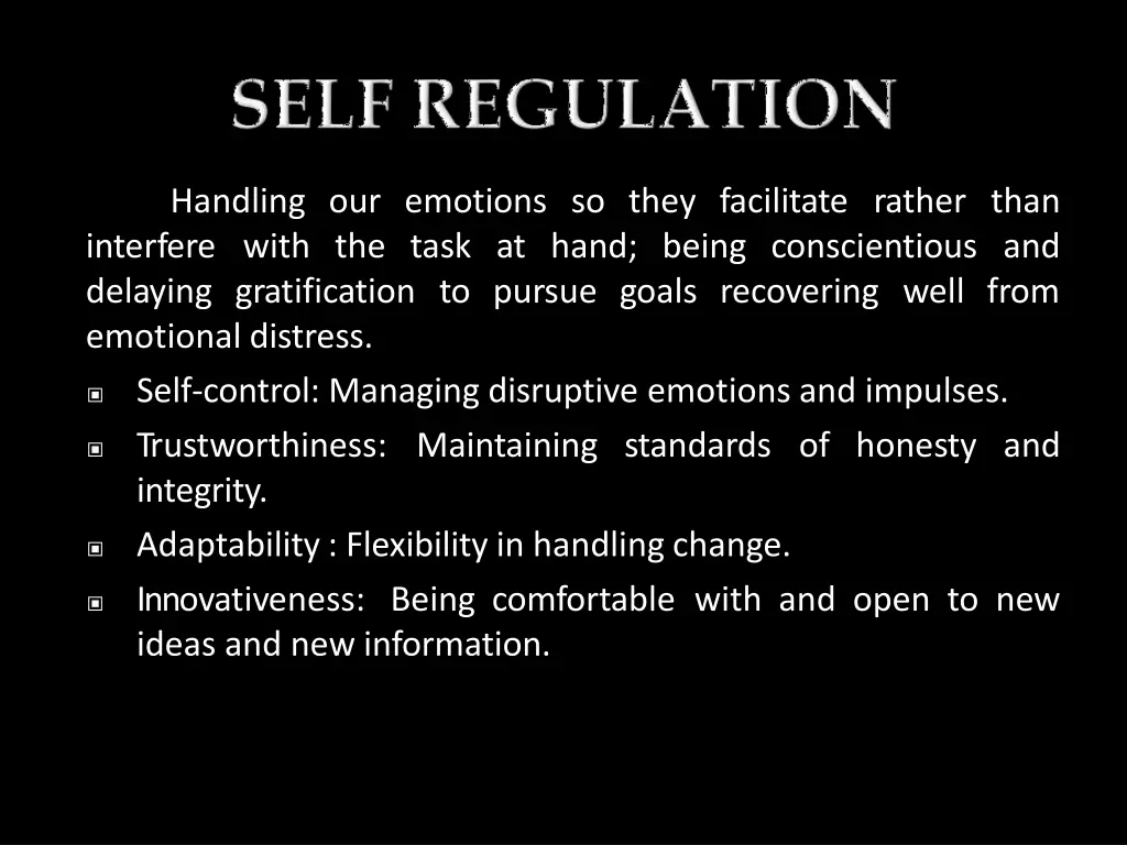 handling our emotions so interfere with the task