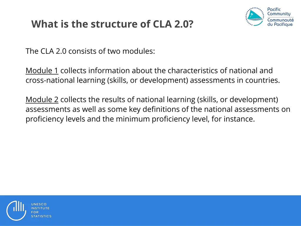 what is the structure of cla 2 0