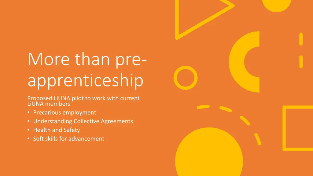 more than pre apprenticeship