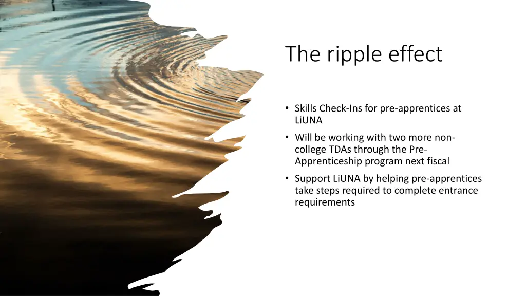 the ripple effect