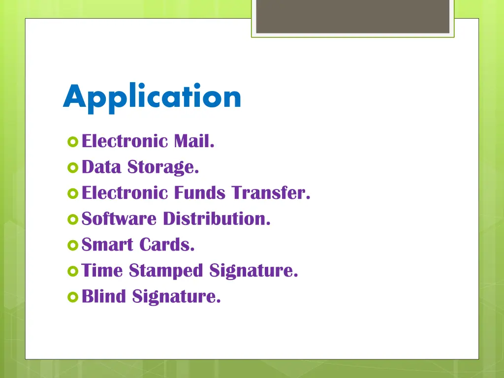 application
