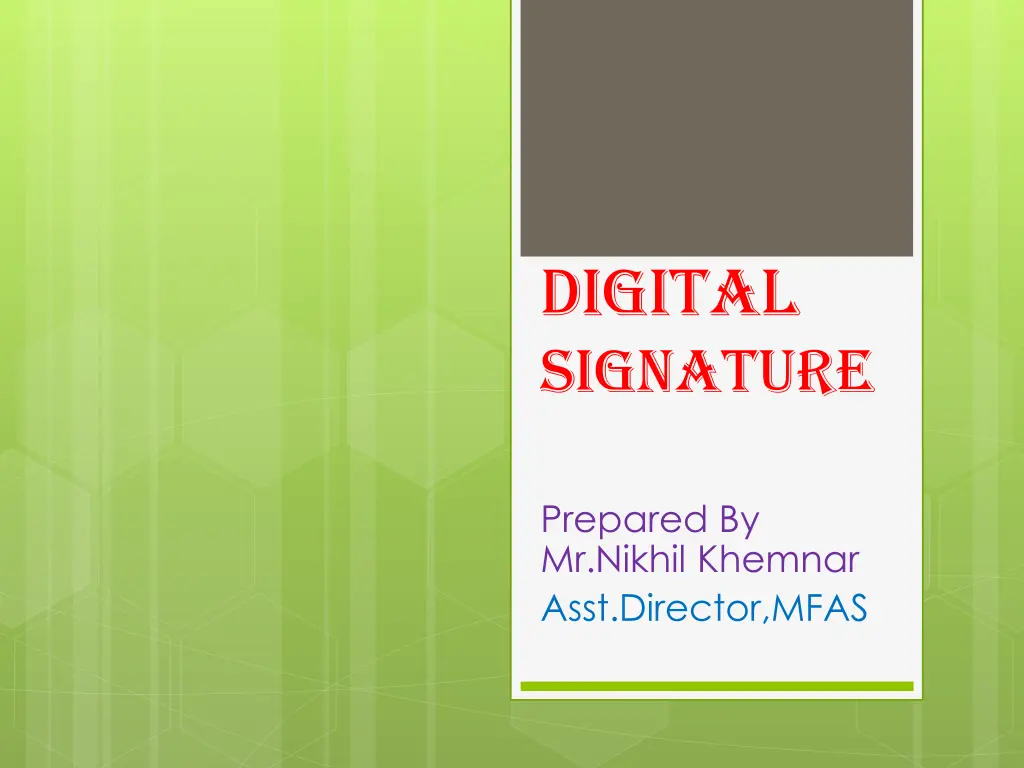 digital signature
