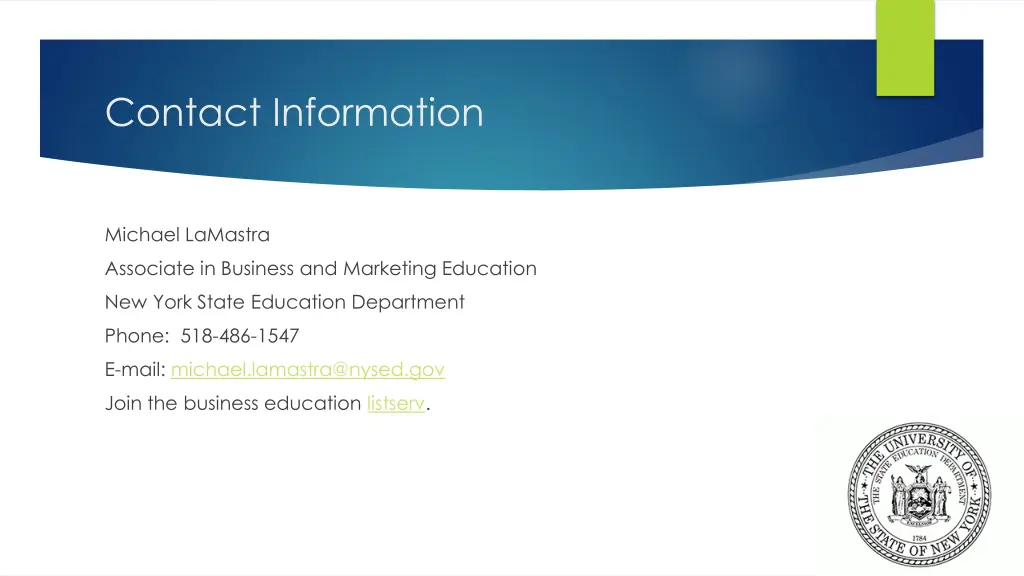 contact information