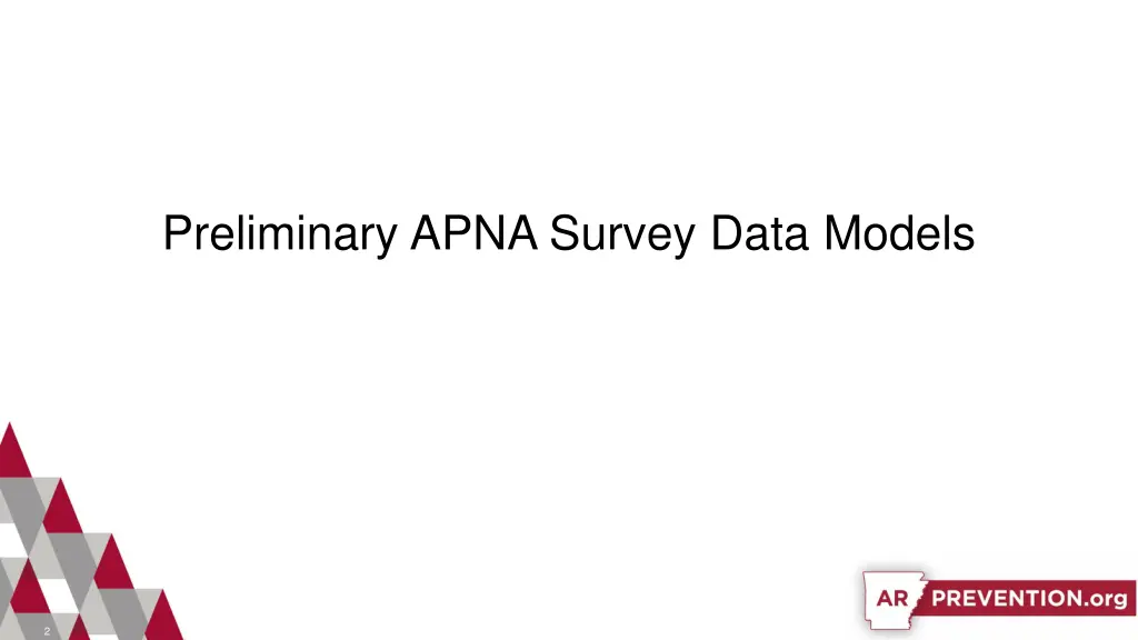 preliminary apna survey data models