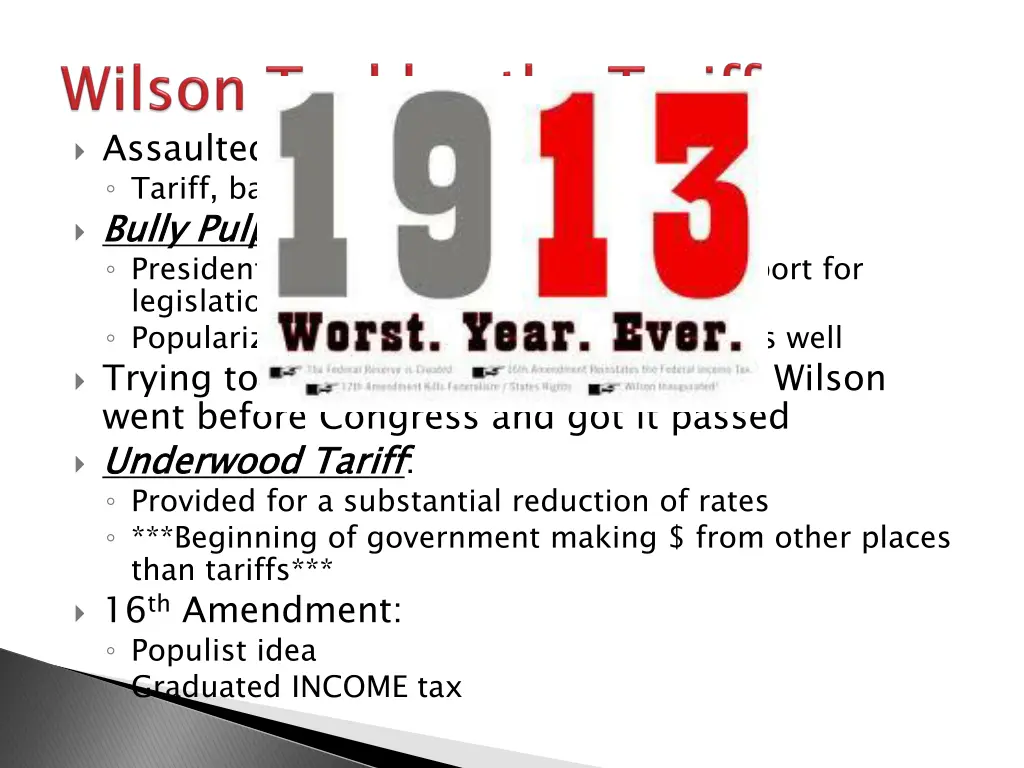 assaulted the triple wall of privilege tariff