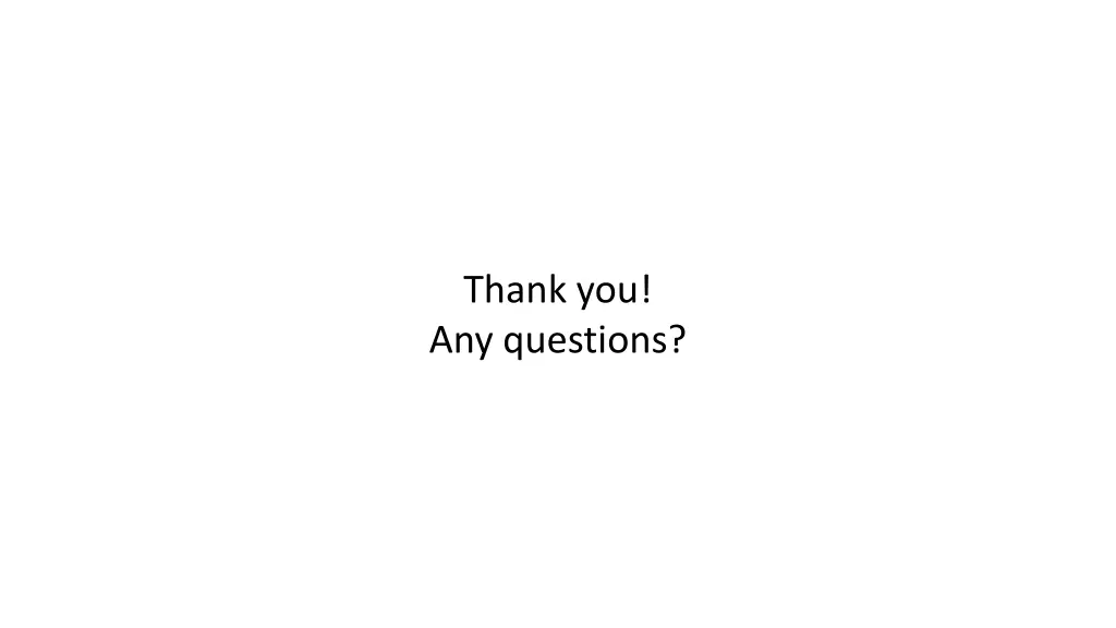 thank you any questions