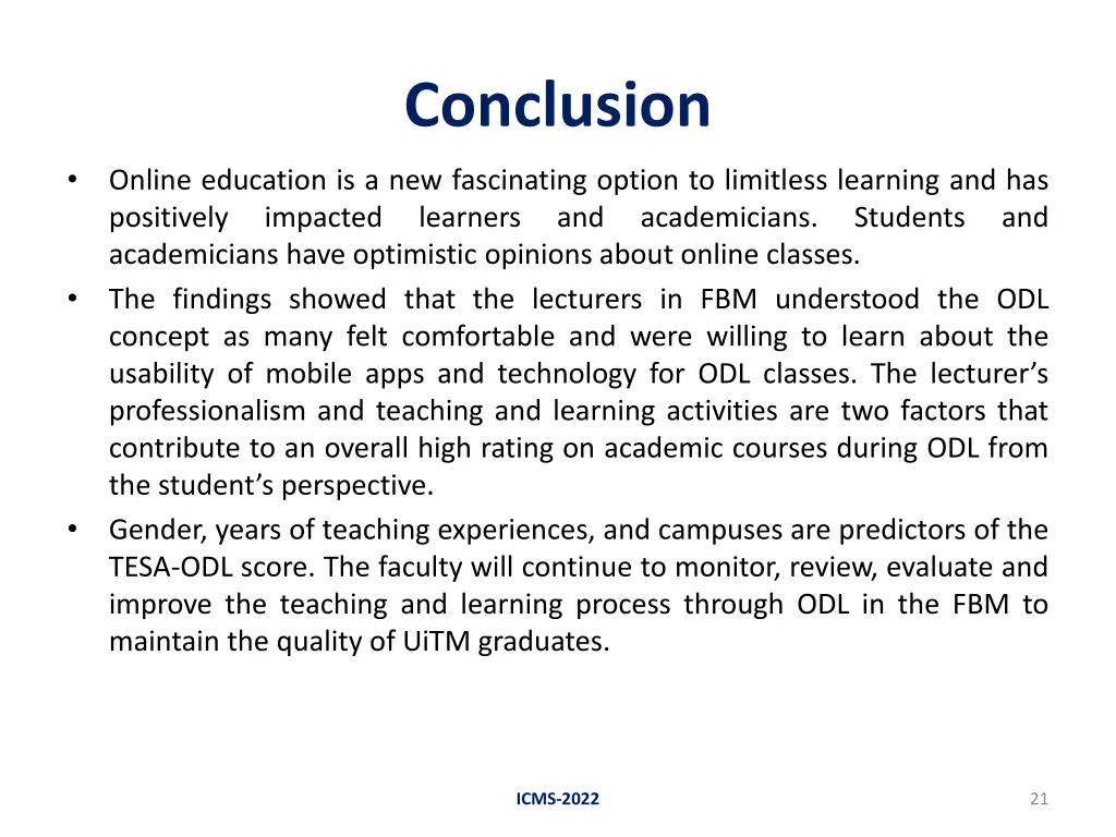 conclusion