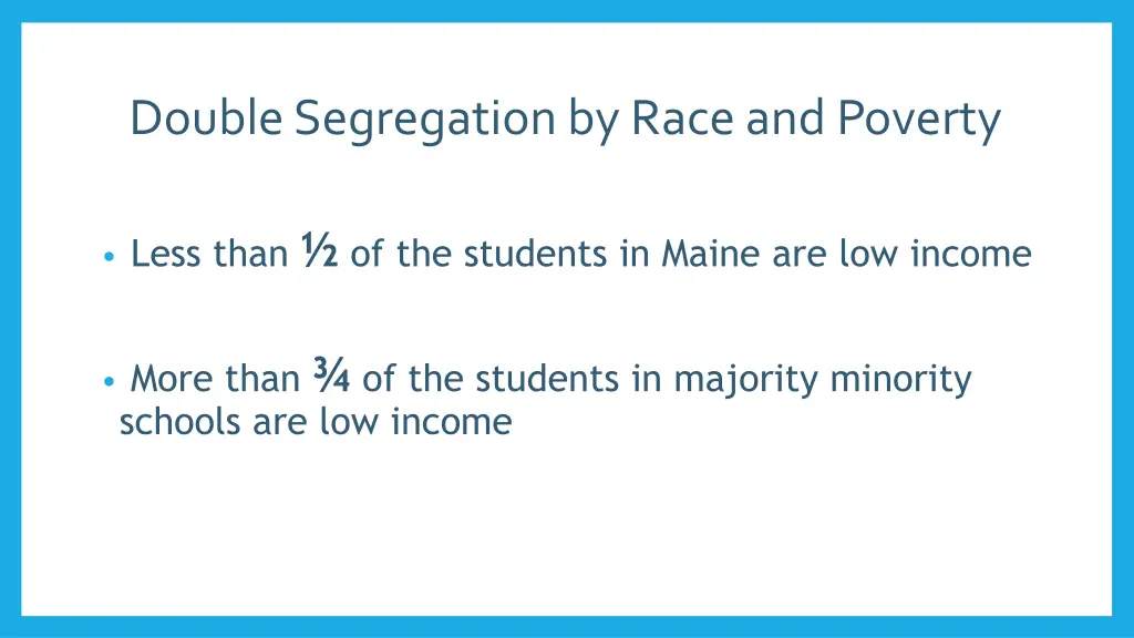 double segregation by race and poverty