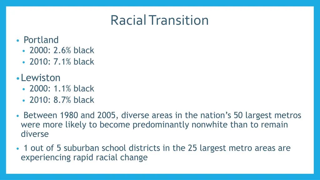 racial transition