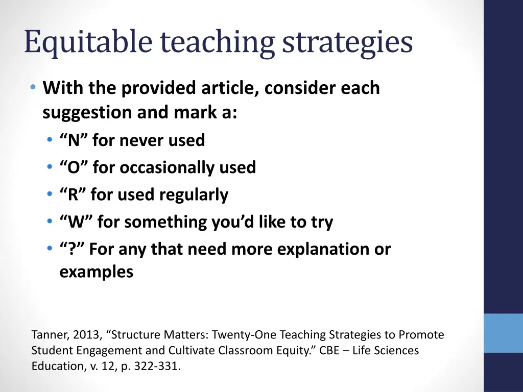 equitable teaching strategies 1