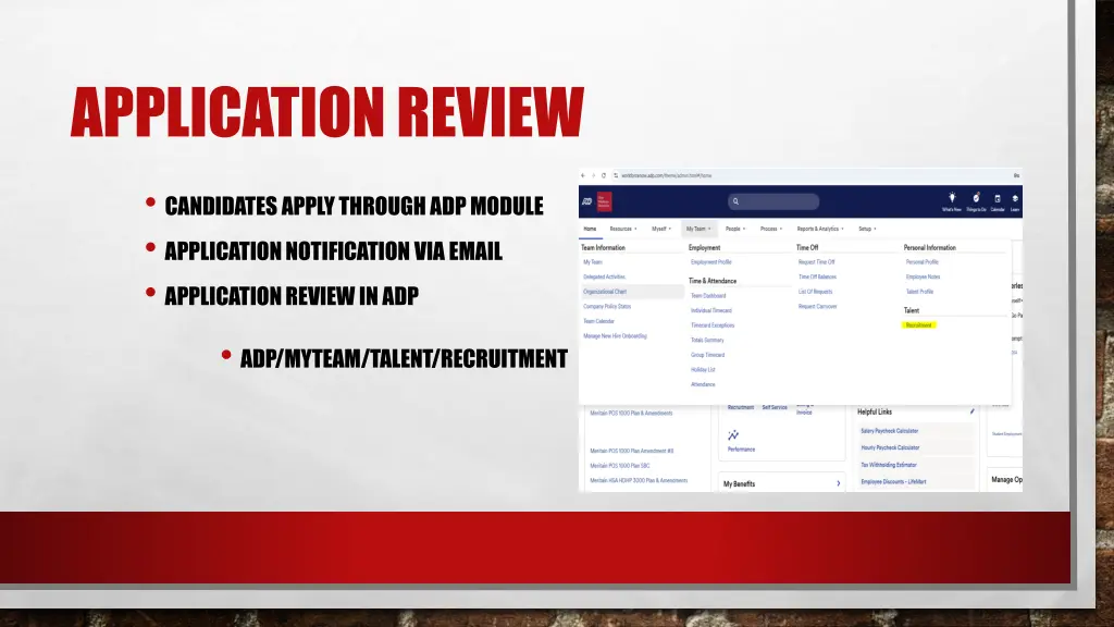 application review