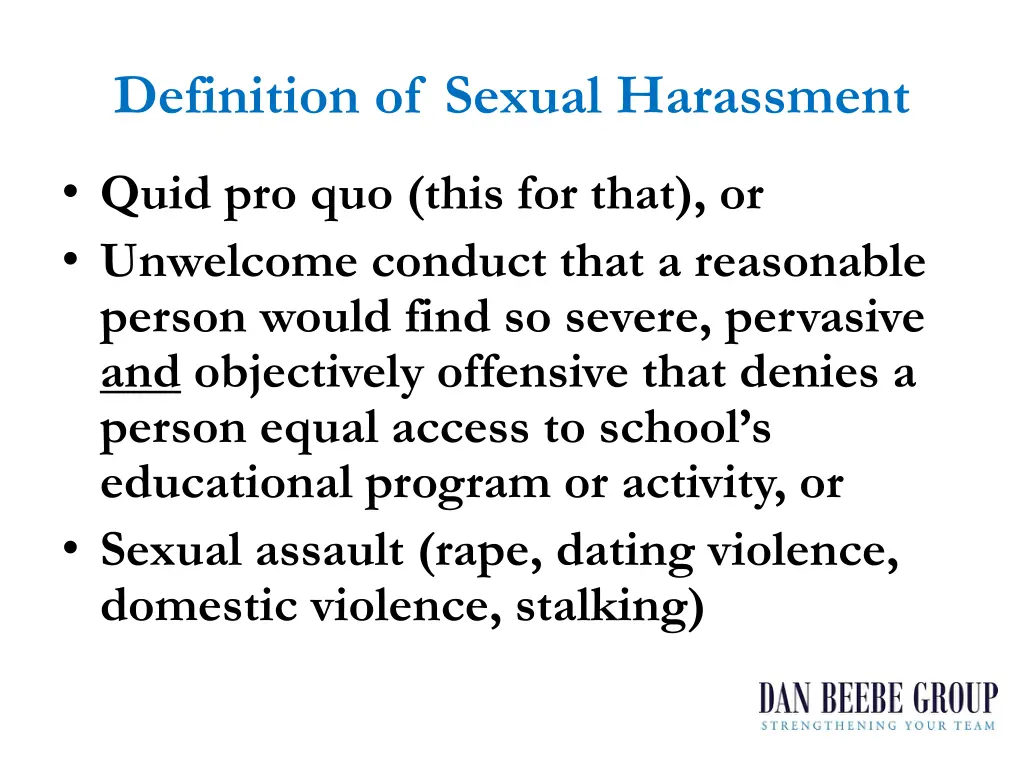 definition of sexual harassment