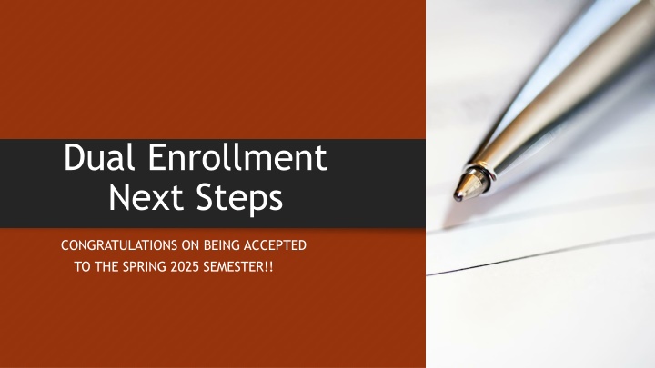 dual enrollment next steps