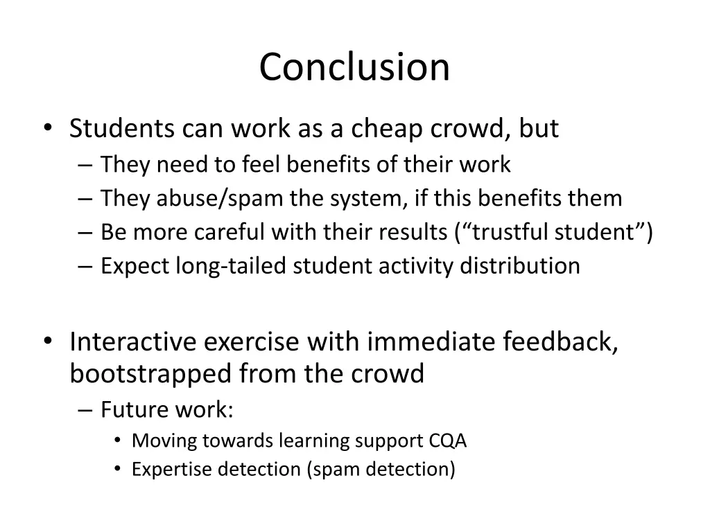 conclusion