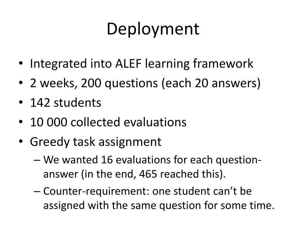 deployment