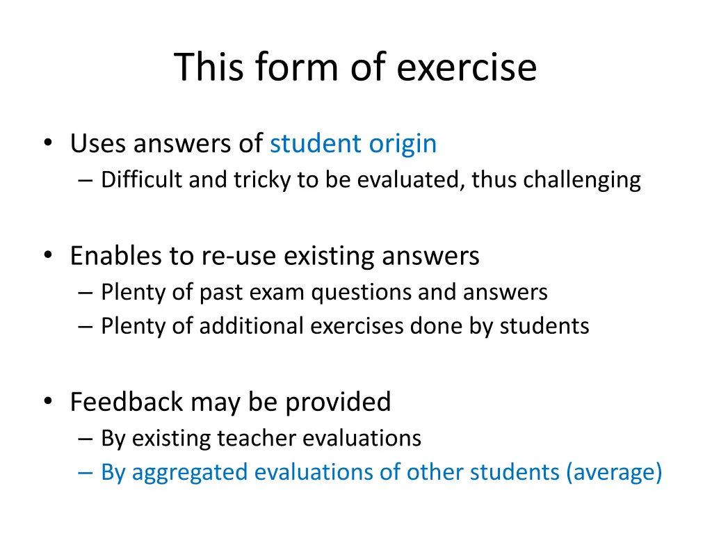 this form of exercise