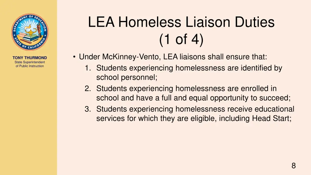 lea homeless liaison duties 1 of 4