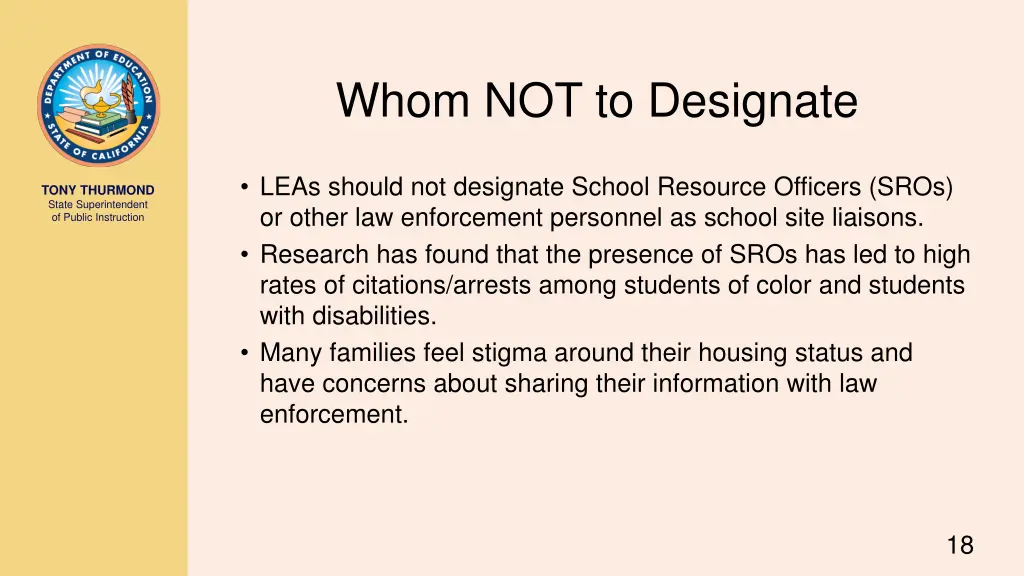 whom not to designate