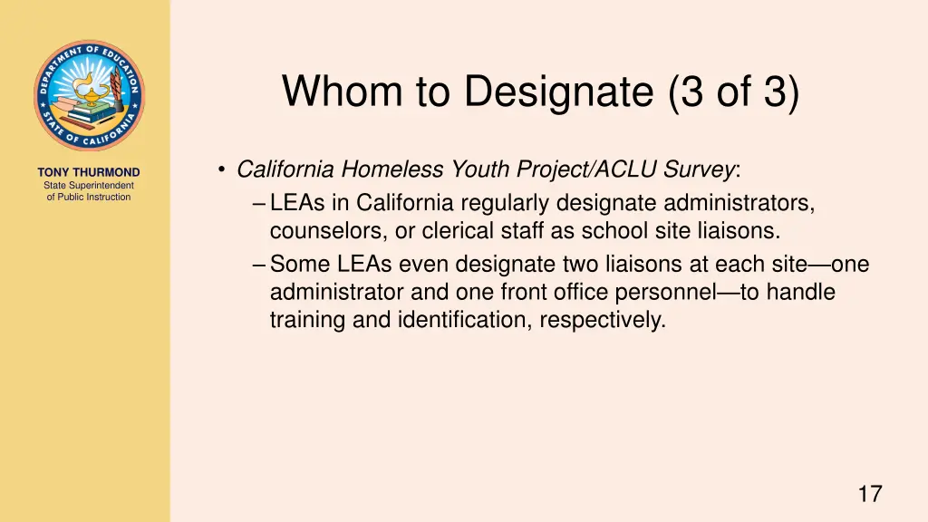 whom to designate 3 of 3