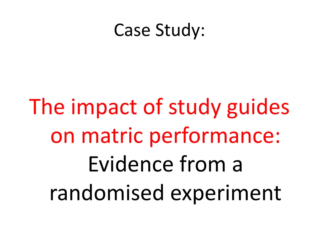case study