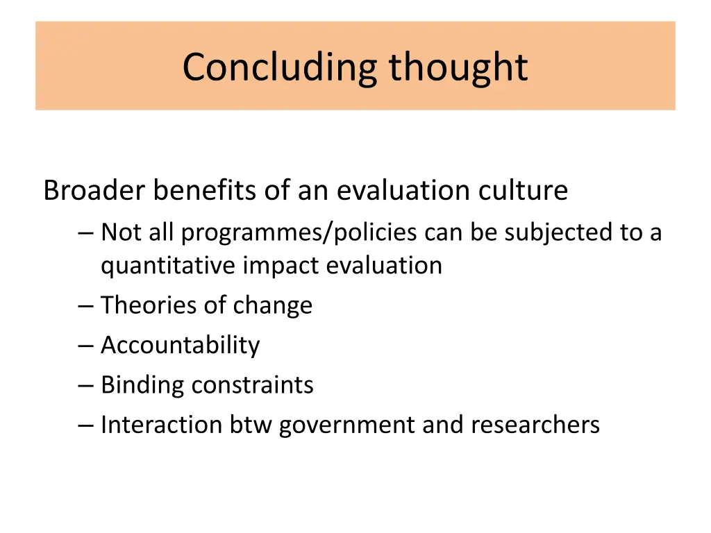 concluding thought