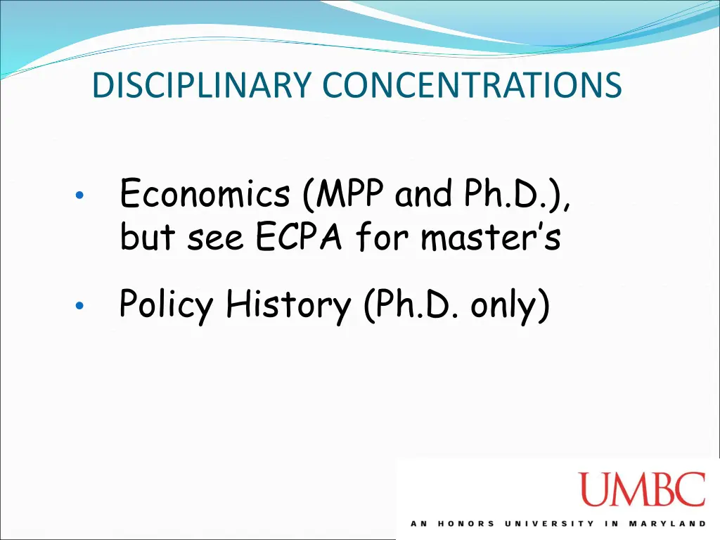 disciplinary concentrations
